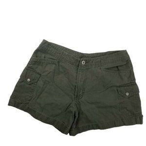 Canyon River Blues Chino Shorts Sage Green Womens Size 7 Casual Mid Rise W29